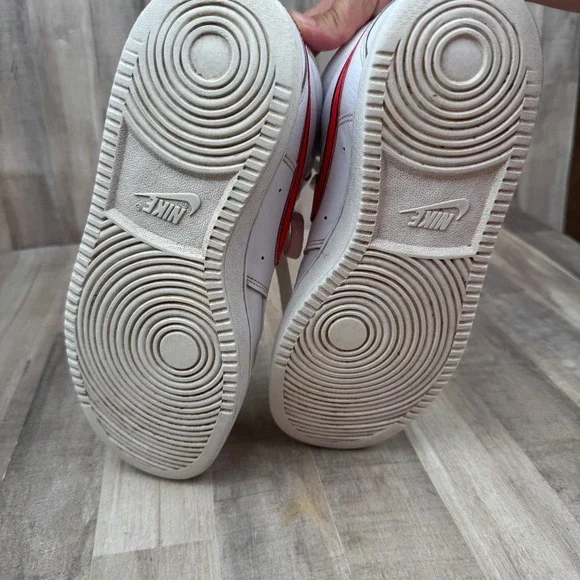 Nike Women's 8 Court Vision Lo Shoes White/Pink Leather CD5436-102 - Picture 5 of 6